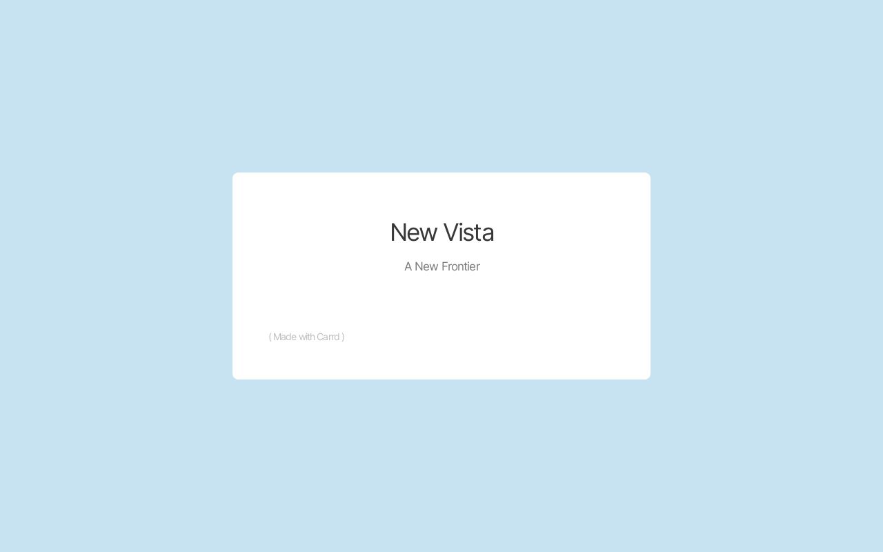 Carrd profile picture for @vista